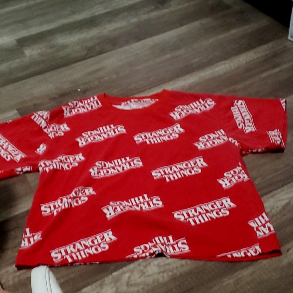 Red Stranger Things Crop Top
